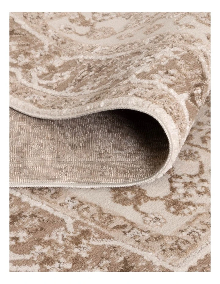 Sierra Oriental Border Brown Rug image 3