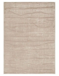Sierra Abstract Beige Lines Rug