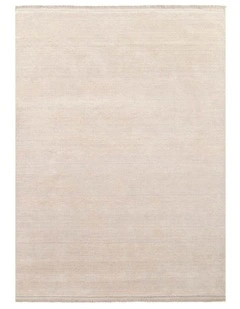 Charleston Hand-Knotted Wool Rug Beige