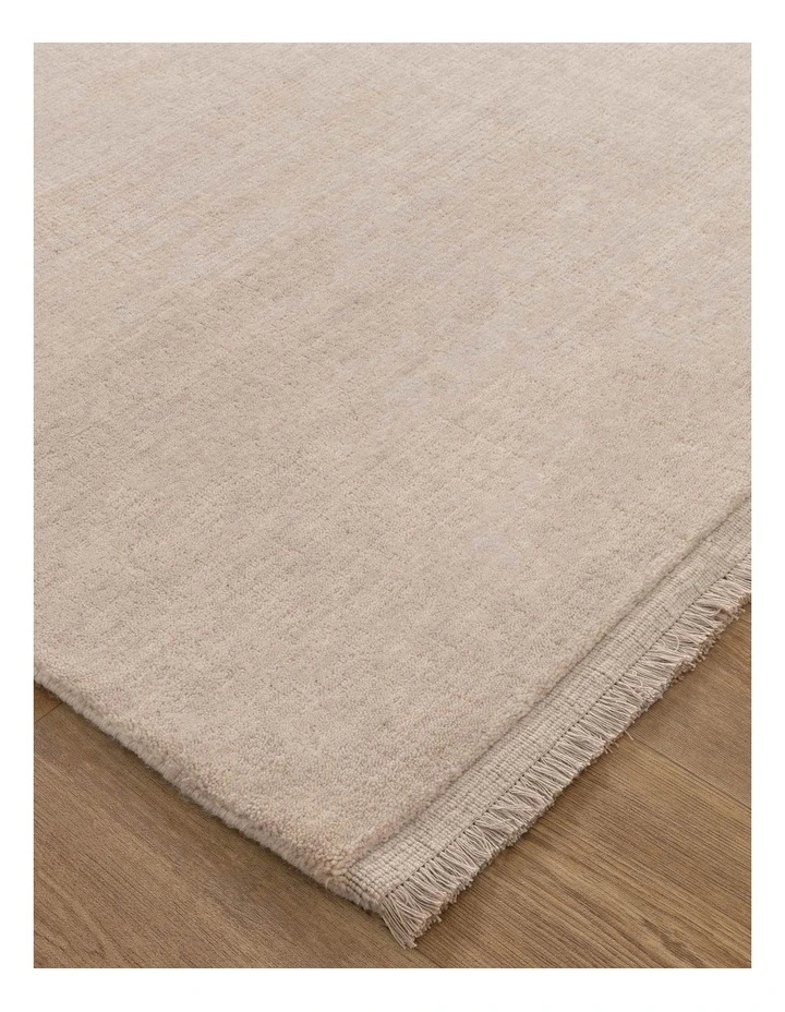 Charleston Hand-Knotted Wool Rug Beige image 2