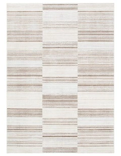 Sierra Lines Beige Brown Rug