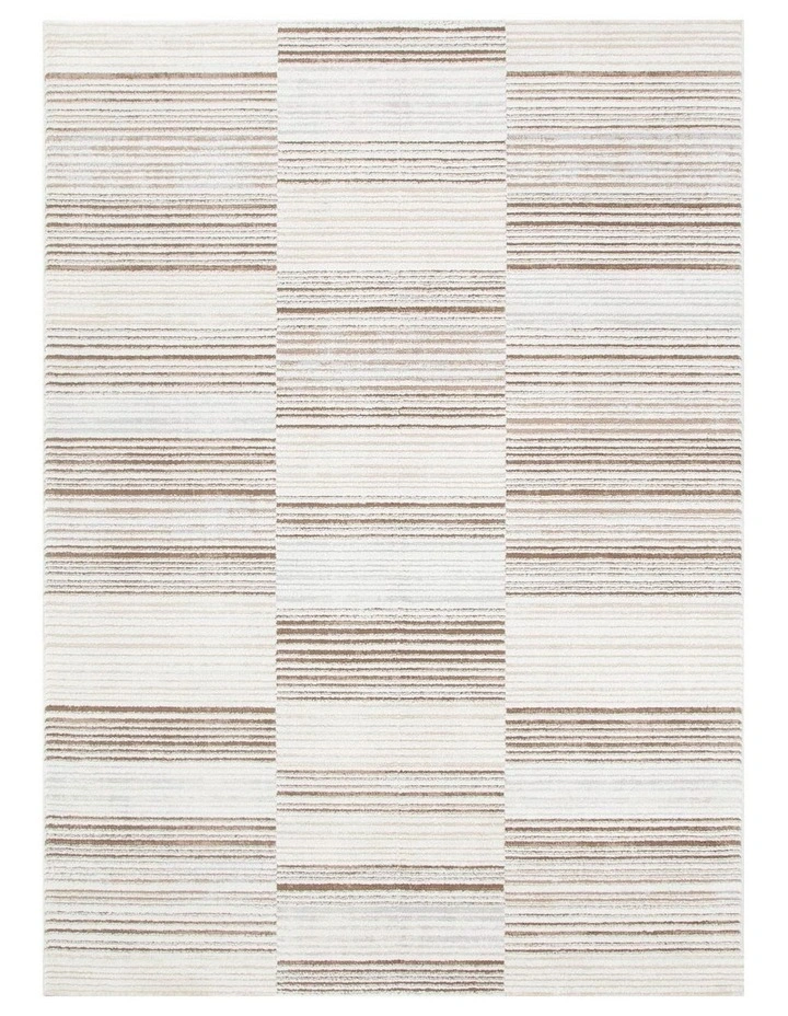 Sierra Lines Beige Brown Rug image 1