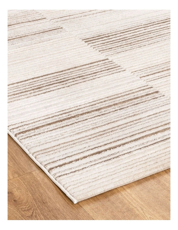Sierra Lines Beige Brown Rug image 2