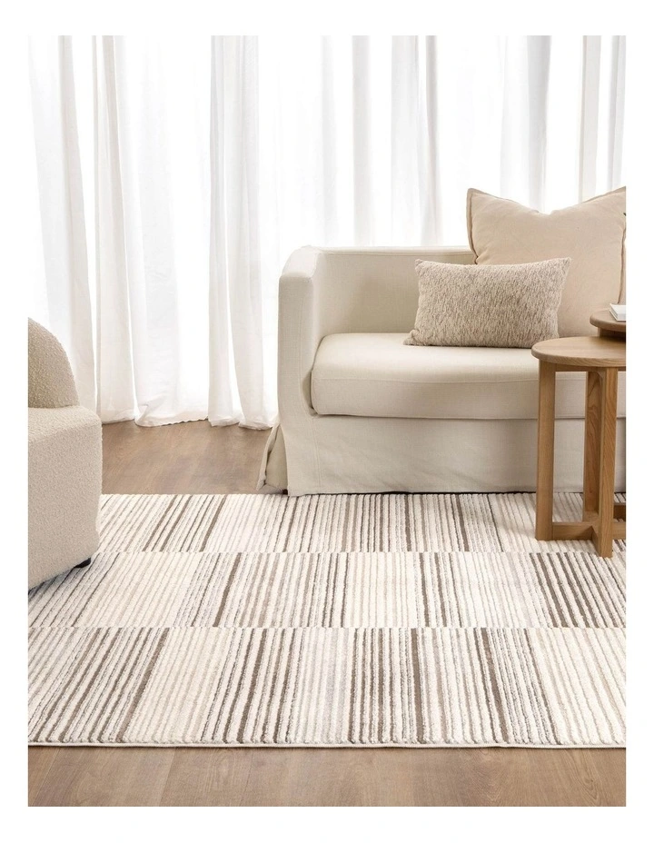 Sierra Lines Beige Brown Rug image 4