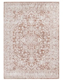 Solenne Beige & Rust Distressed Vintage Rug - S200