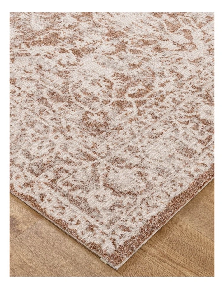 Solenne Beige & Rust Distressed Vintage Rug - S200 image 2