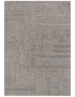 Seren Brown Grey Modern Wool Rug
