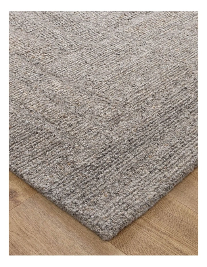 Seren Brown Grey Modern Wool Rug image 2