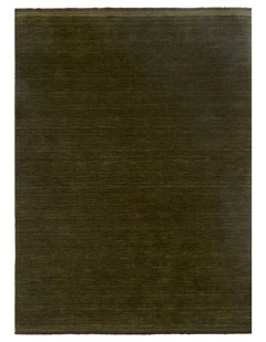 Charleston Hand-Knotted Wool Rug Green