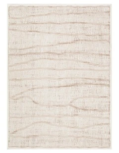 Sierra Abstract Ivory Lines Rug