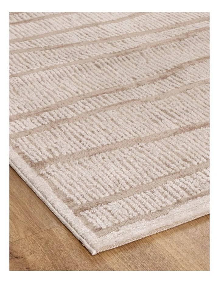 Sierra Abstract Ivory Lines Rug image 2