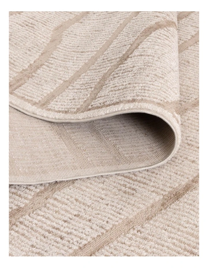 Sierra Abstract Ivory Lines Rug image 3