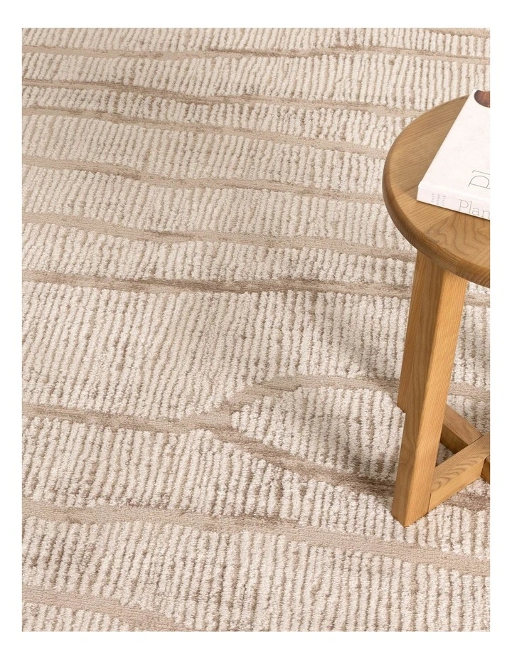 Sierra Abstract Ivory Lines Rug image 5
