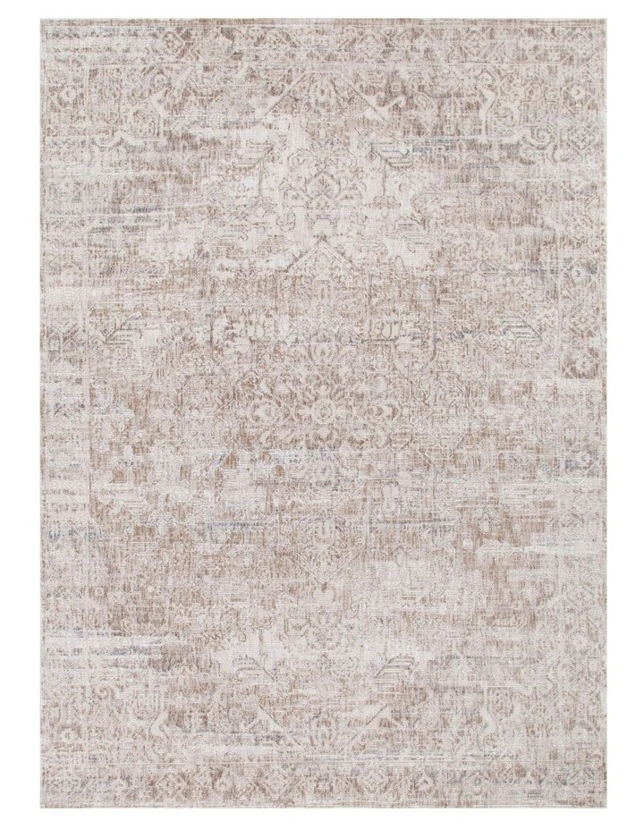 Solenne Beige & Blue Distressed Vintage Rug - S100 image 1