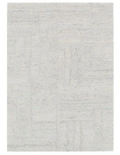 Seren Silver Modern Wool Rug