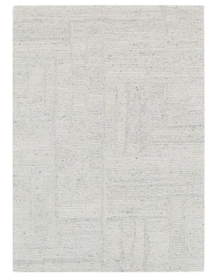 Seren Silver Modern Wool Rug image 1