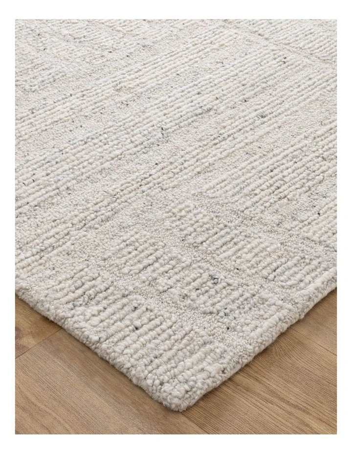 Seren Silver Modern Wool Rug image 2