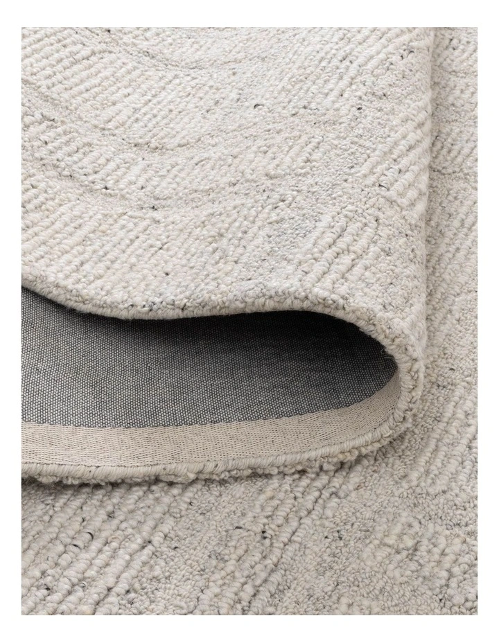Seren Silver Modern Wool Rug image 3