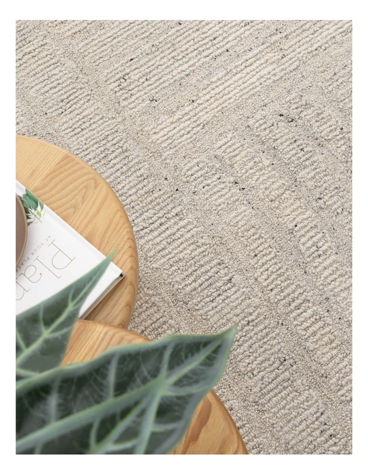 Seren Silver Modern Wool Rug image 6