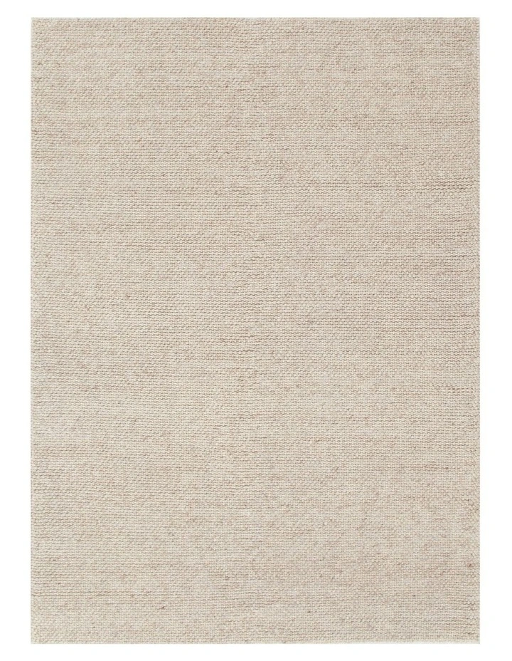 Beau Beige Chunky Wool Rug image 1