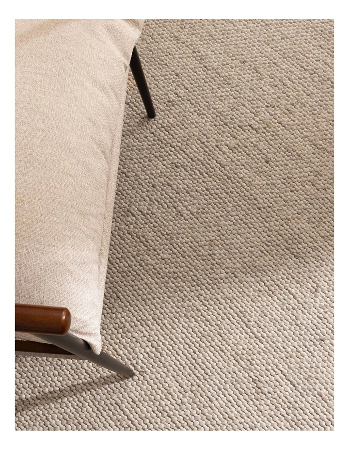 Beau Beige Chunky Wool Rug image 5