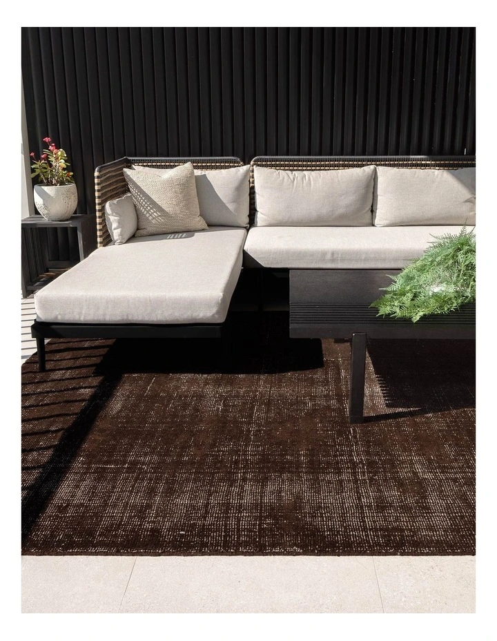 Harbour Chocolate Brown Indoor Outdoor Rug image 6