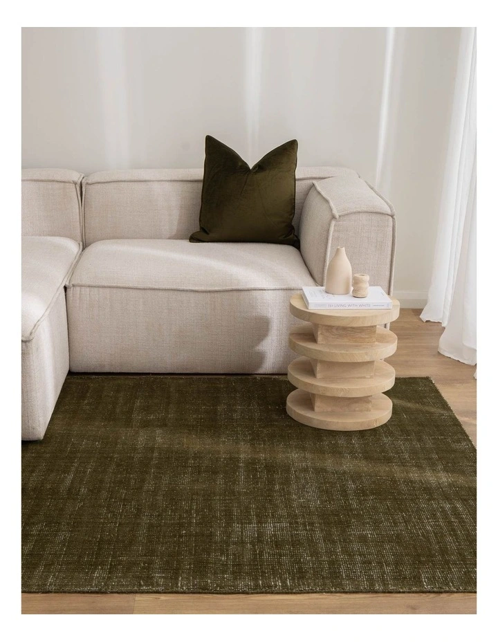 Harbour Olive Green Indoor Outdoor Rug image 4