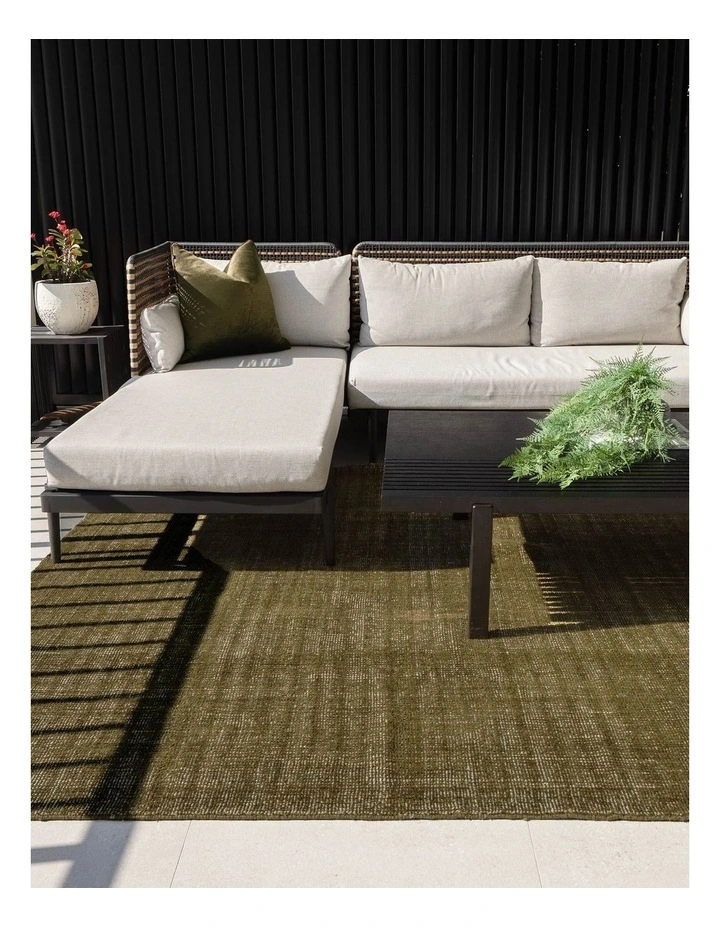 Harbour Olive Green Indoor Outdoor Rug image 6