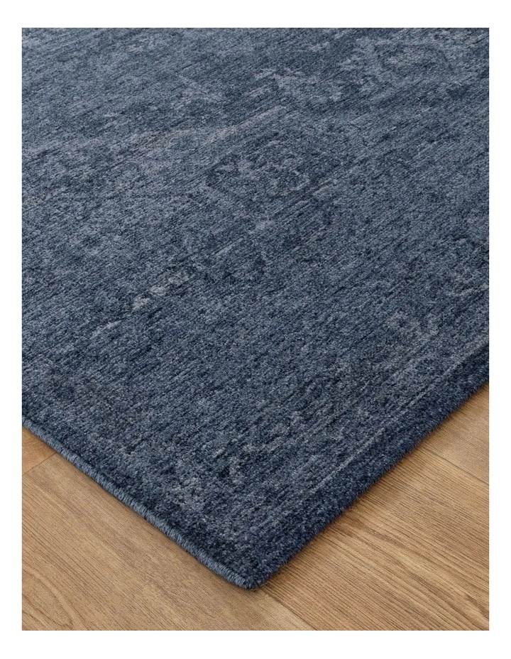 Heritage Distressed Medallion Blue Rug - H104 image 2