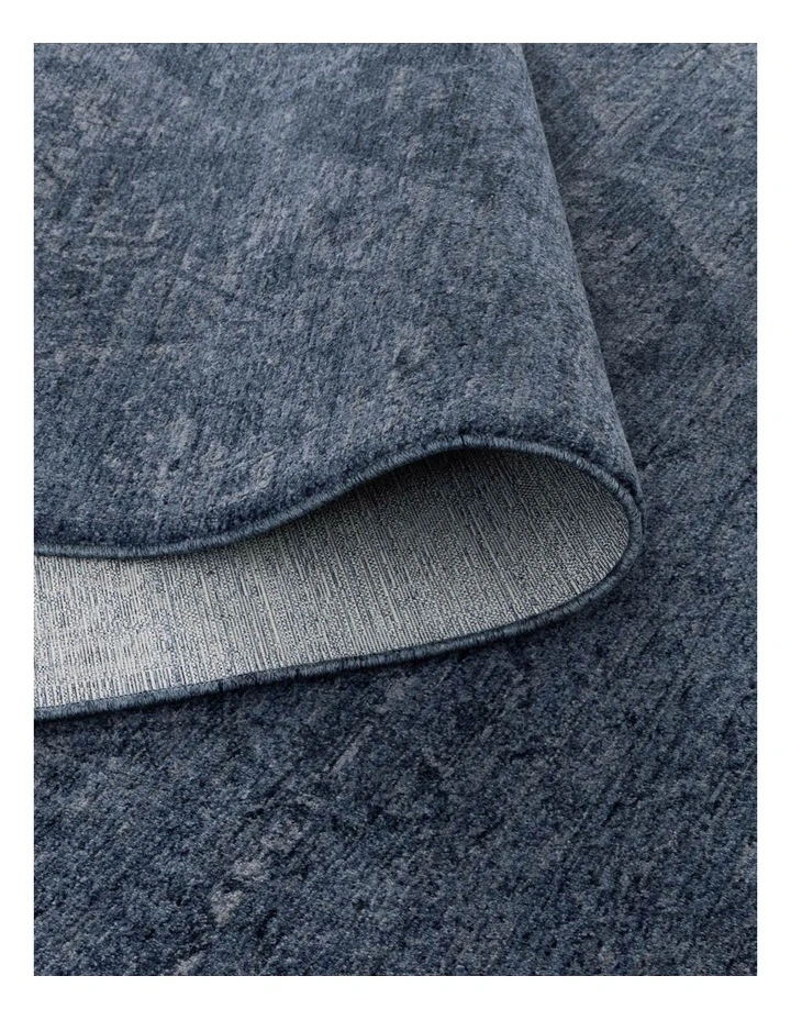 Heritage Distressed Medallion Blue Rug - H104 image 3