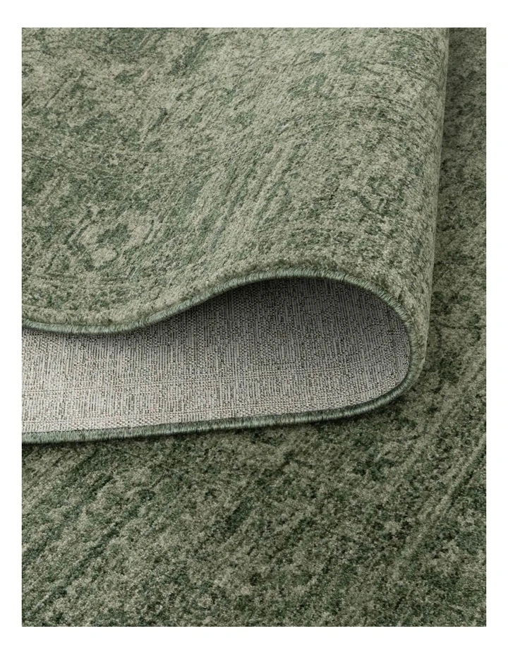 Heritage Distressed Border Green Rug - H107 image 3