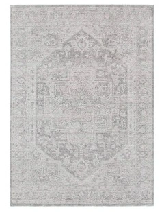 Heritage Distressed Medallion Grey Rug - H103