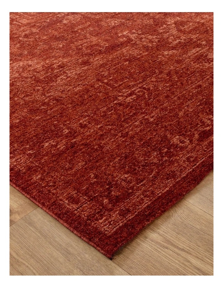Heritage Distressed Medallion Rust Rug - H101 image 2
