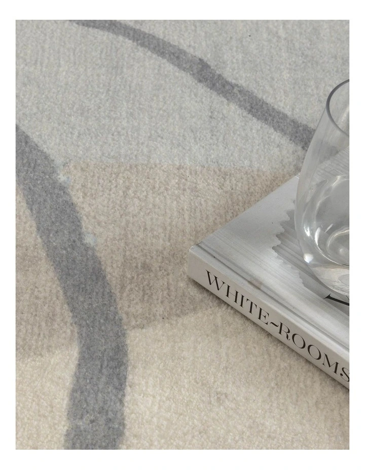 Cloud Watercolour Cream Blue Washable Rug - FAIRY009 image 6