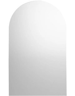 Oikiture Wall Mirrors 86x50cm Arched Makeup Mirror Bathroom Frameless