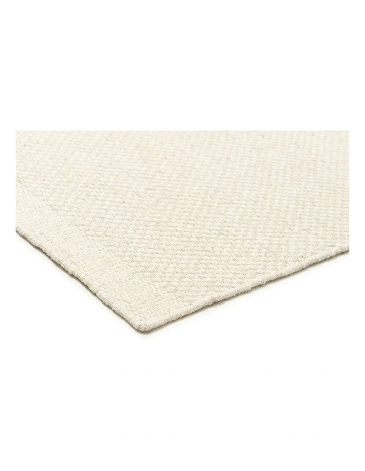 LOOPSIE SALIDA NATURAL CREAM WOOL FLATWEAVE RUG image 2