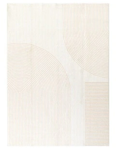 Cloud Arches Cream Beige Washable Rug- Fairy003