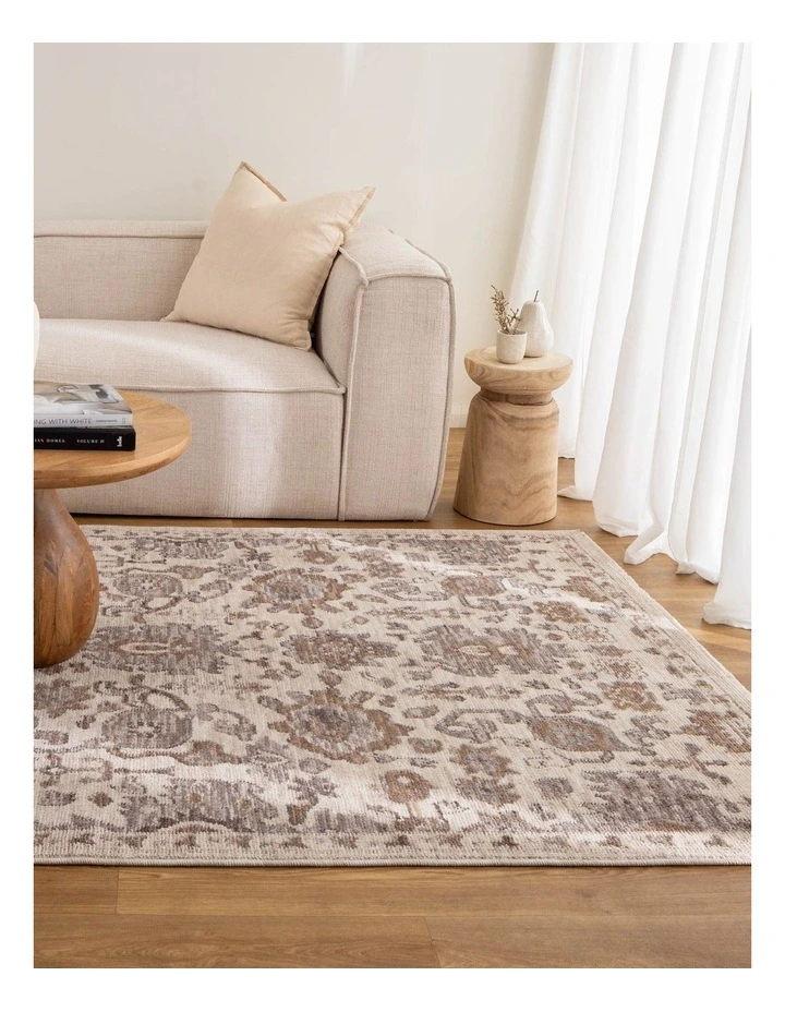 Horizon Grey Beige Traditional Rug H108 image 4