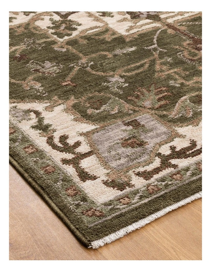 Horizon Olive Green Medallion Rug H116 image 2