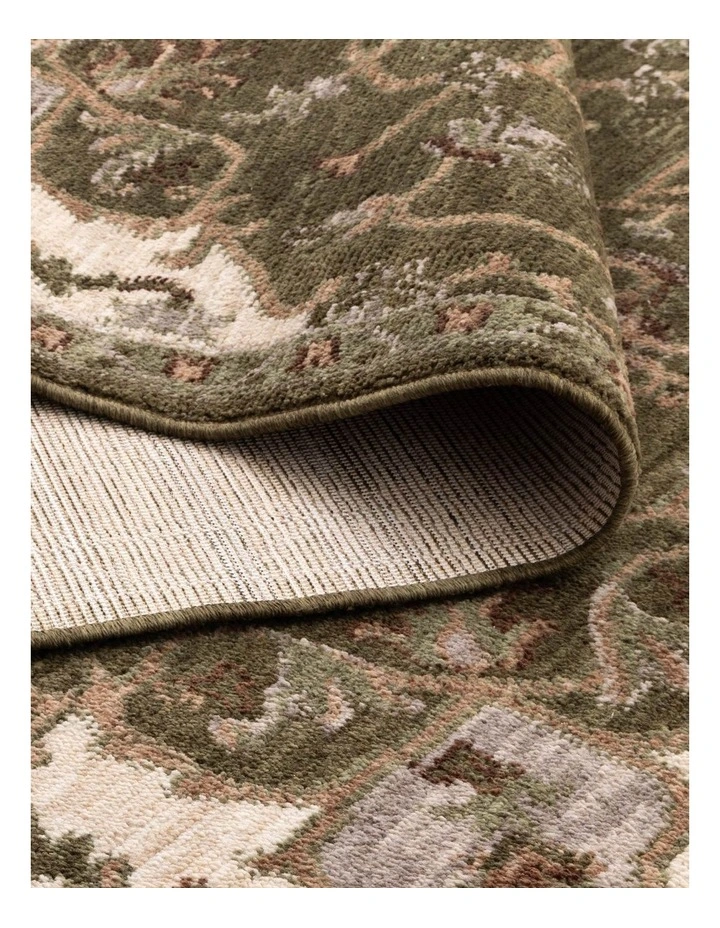 Horizon Olive Green Medallion Rug H116 image 3