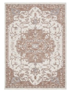 Horizon Ivory Beige Medallion Rug H114
