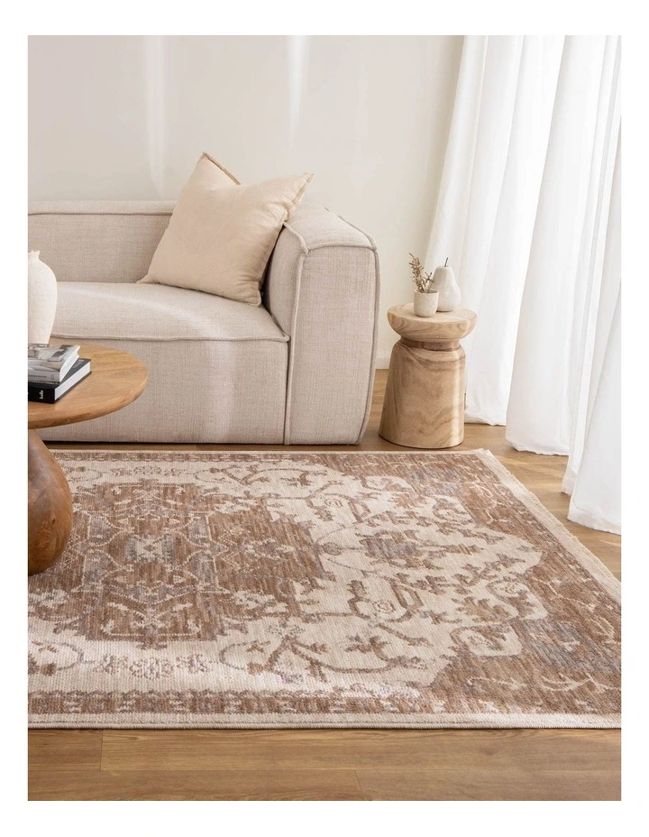 Horizon Ivory Beige Medallion Rug H114 image 4