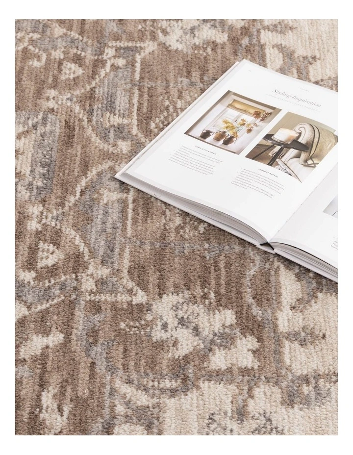 Horizon Ivory Beige Medallion Rug H114 image 5
