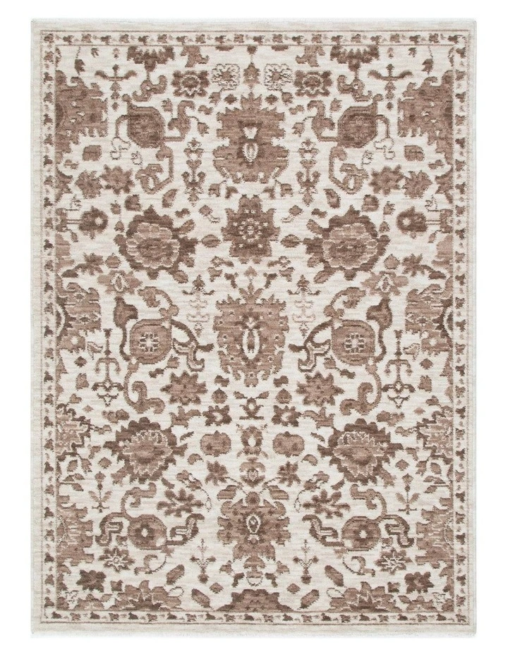 Horizon Ivory Brown Traditional Rug H107 image 1