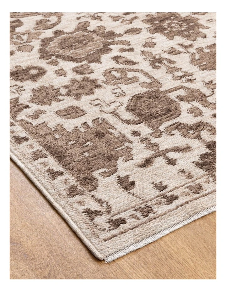 Horizon Ivory Brown Traditional Rug H107 image 2