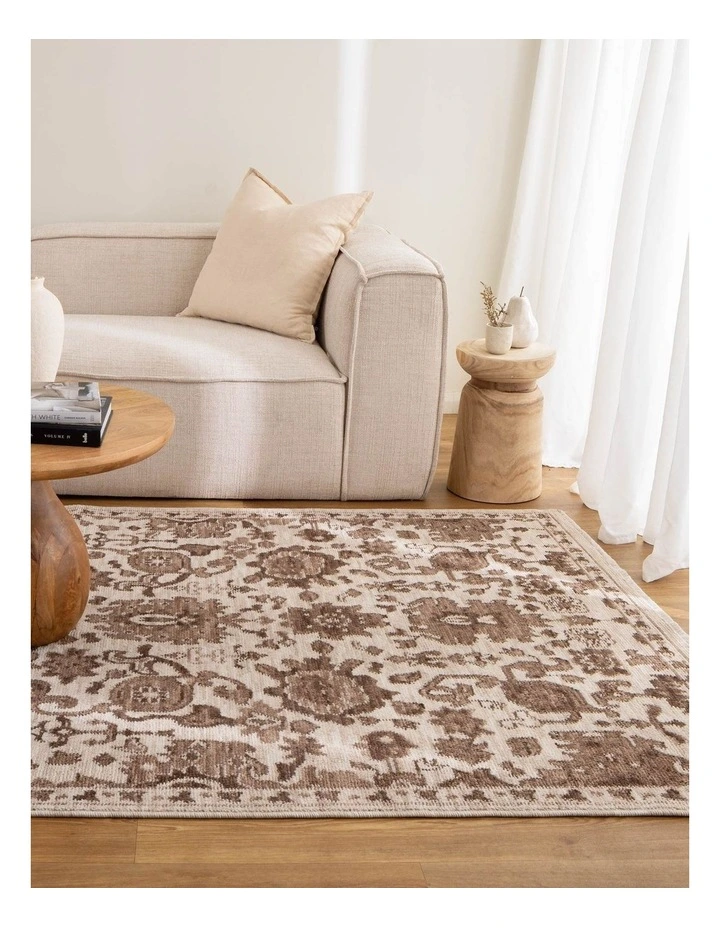 Horizon Ivory Brown Traditional Rug H107 image 4