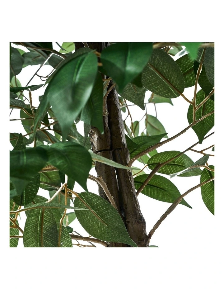 Livsip 2 Pack Artificial Ficus Tree Faux Potted Plants 180cm image 2
