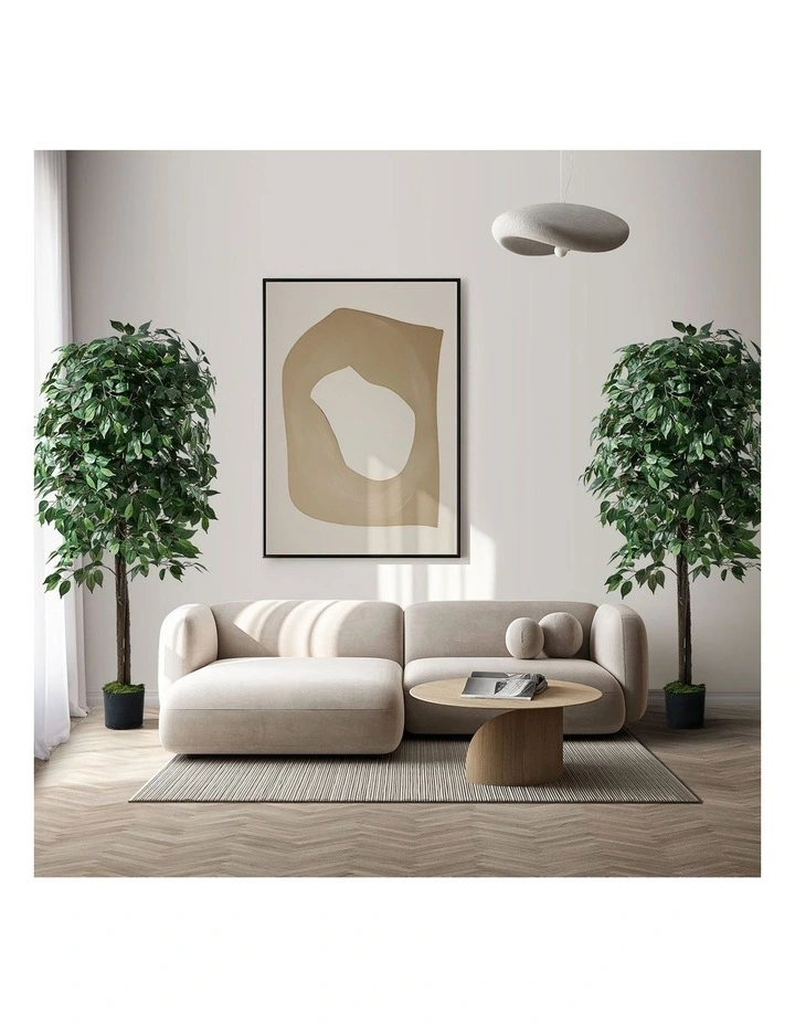 Livsip 2 Pack Artificial Ficus Tree Faux Potted Plants 180cm image 5