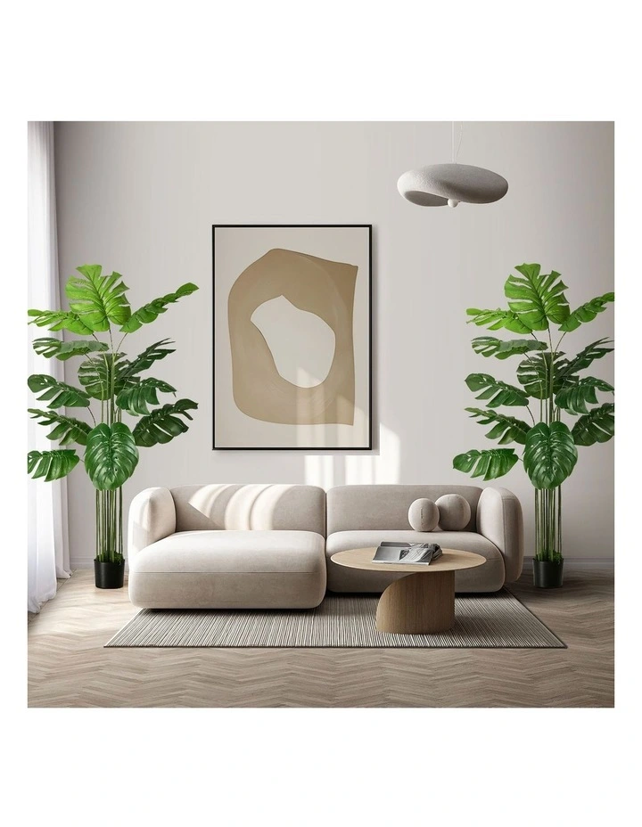 Livsip 2 Pack Artificial Tree 150cm Faux Monstera Deliciosa Plant image 5