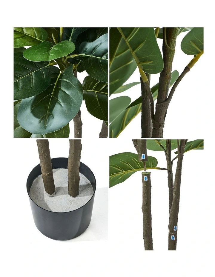 Livsip 2x Artificial Fiddle Leaf Fig Tree Lifelike Faux Plants 150cm image 6